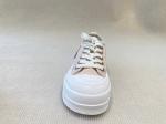 Women pink espadrilles with breathable mesh upper and lacing high top