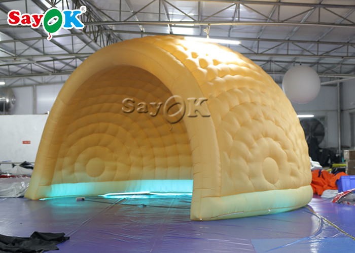 Inflatable Yard Tent ROHS Amusement Parks 6m LED Inflatable Air Dome Tent