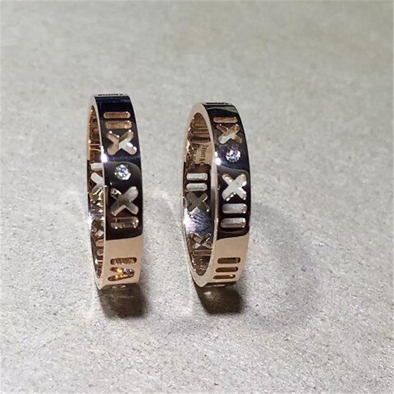 Luxury jewe factory number ring 18k gold white gold yellow gold rose gold diamond ring