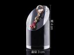 Elegant Acrylic Display Stands Anti Corrosive Plexiglass Cosmetic Ring Stand