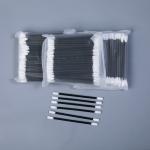 Optics Industry Foam Cleaning Swabs 100 Pcs / Bag With Black PP Stick