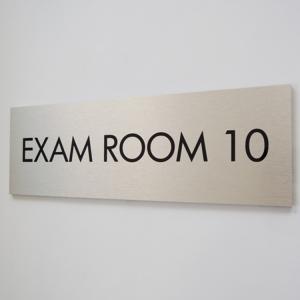 Quality Square Business Photoluminescent Signage Stainless Steel Restroom Signs wholesale