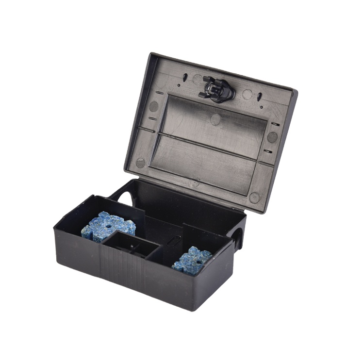 Regular Black PP Box Rat Mouse Bait Station Safe and Effective Solution for Rodent Eradication in 20 Days