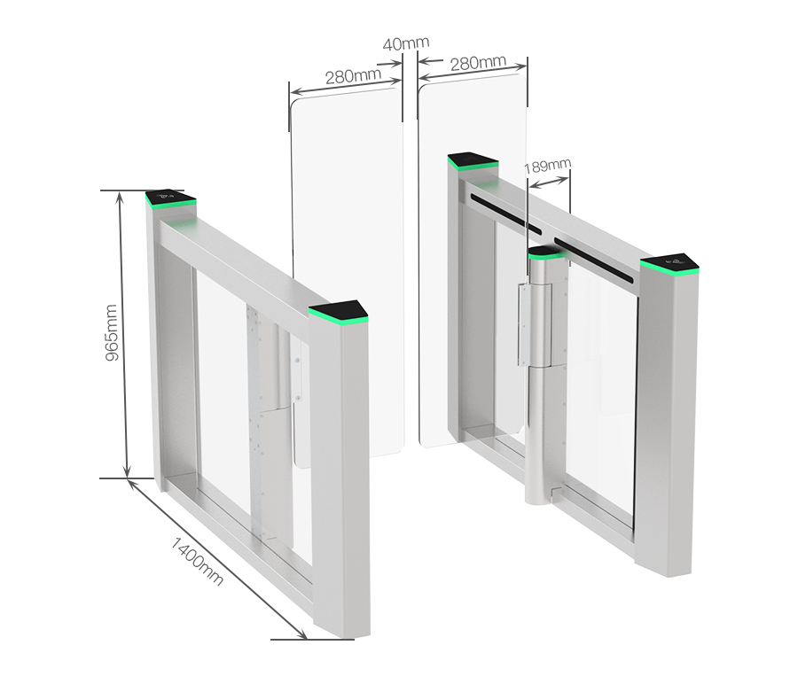 HCW Turnstile Gate Recognition Model Best Automatic Intelligent Management Rs232 DC Motor