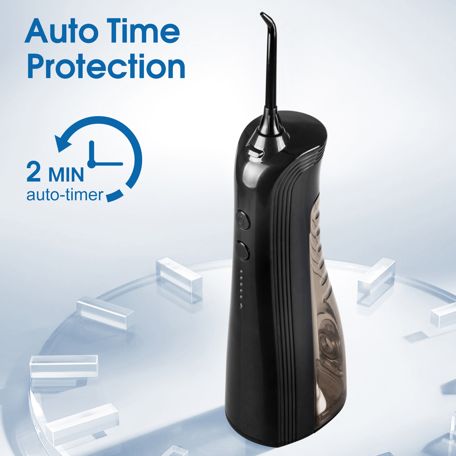 140ml Capacity Water Tooth Flosser 5 Modes 30 Days Usage Time Waterproof for Dental Cleaning