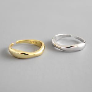 Quality Lanciashow Unique 925 Solid Silver Jewelry Irregular Open Ring For Women Geometric Shape wholesale