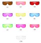 Transparent Lens Oversized Sunglasses UV400 38g Windproof Goggles