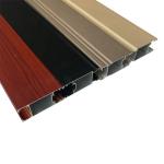 Anodized Silver Black Champagne Extruded Aluminium Sliding Door Profiles