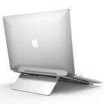 490g Silver Portable Foldable Laptop Stand 4mm Thick 14 Inch
