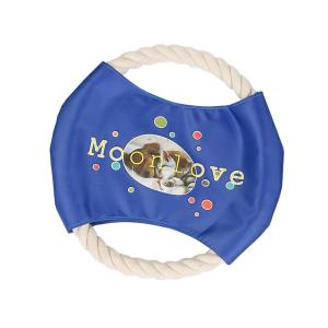 Quality Promotional Pet Cotton Rope Frisbee Dog Frisbee Logo Customized wholesale