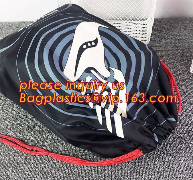 Recycled Foldable Nylon Polyester Tote Bag with logos polyester shopping bag Custom advertising handle non woven bag PAC