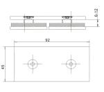 Easy Installation Shower Door Clamps Long Lasting Corrosion Resistance