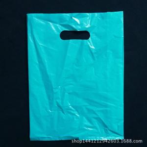 Quality Durable Die Cut Plastic Handle Bags Tearproof PE Regeneration wholesale