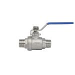 Full Bore 2PC Male Threaded Ball Valve Stainless Steel 304 316 1000wog PN1.0-32