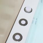 LED Light Whirlpool Massage Bathtub M1823 White Pure Sanitary Grade