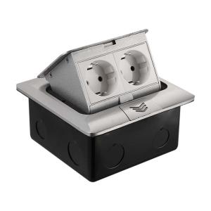 Quality British/European/French/Universal Combination Floor Socket with Aluminum Alloy Panel wholesale