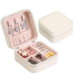 Recyclable PU Leather 115x110x60mm Jewelry Carrying Case For Earring