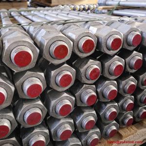 China ASTM F1554 Grade 105 Studs Hot Dip Galvanized Structural Bolt on sale