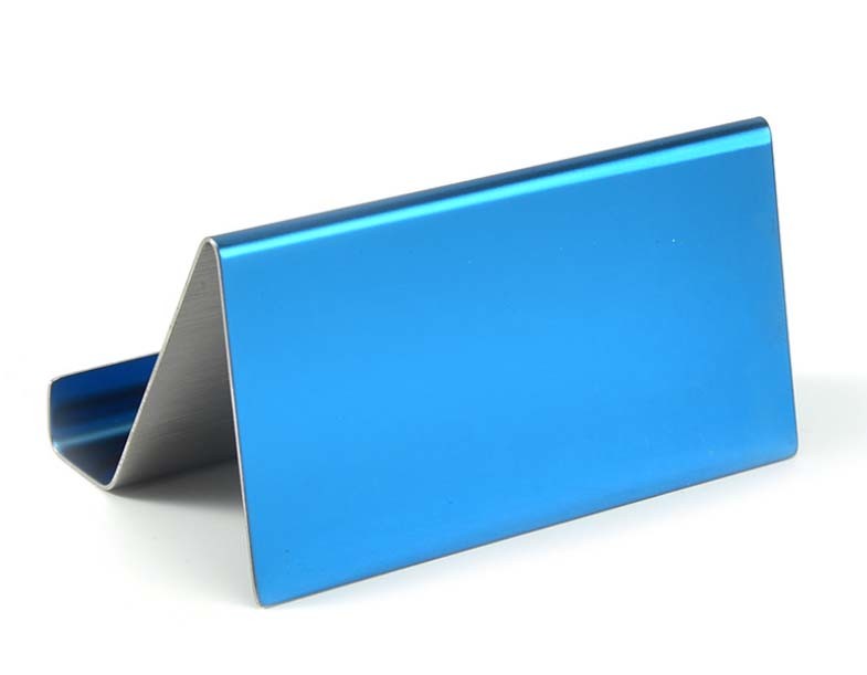 Customize Client Name Card Stand Mobile Tray For Hotel And Office Stand Desk Tray Metal Business Card