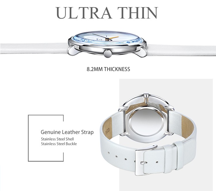 Women wrist watch leather strap oem logo pearl jewelry japanese movement china guangzhou supplier