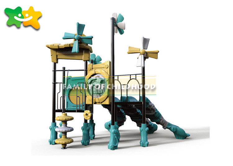 Jungle Style Outdoor Swing Slide Trampoline Jump Park Environmental Protection Long Service Life