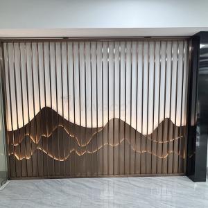 Quality Clubhouse 0.4-20mm Stainless Steel Art Partition Wall Inox Divider Screen wholesale