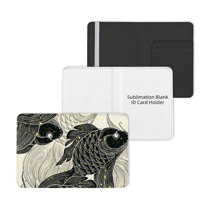 Custom Full Image Printing Colorful Sublimation Blank Leather Passport And ID Card Holder For Sublimation Photos Printing