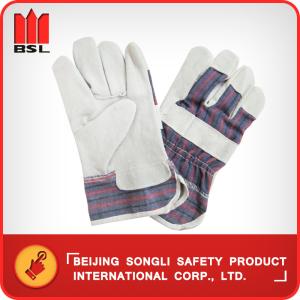 Quality SLG-88CBSA cow split leather working safety gloves wholesale