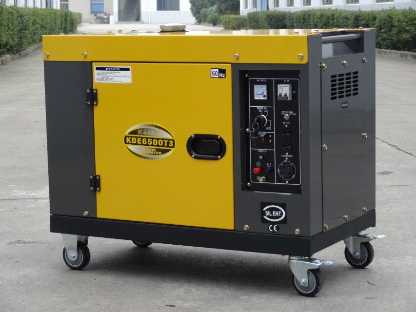 7kva Single Cylinder 3 Phase 60hz Silent Diesel Generator