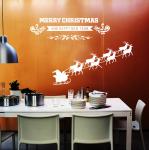 Non Toxic Christmas Decorations Wall Stickers , Pvc Wall Sticker For Shopping