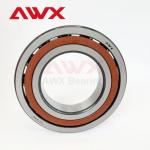 SUJ2 Ceramic Balls Pressed Steel Cage Contact Angular Ball Bearing