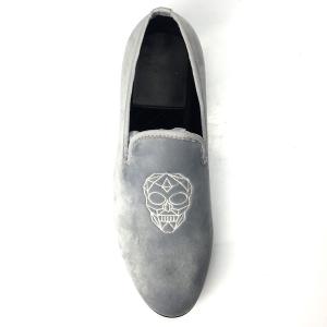 Quality High End Summer Mens Velvet Loafers Rubber Smooking Slipper For Famous Russian Supermarket wholesale