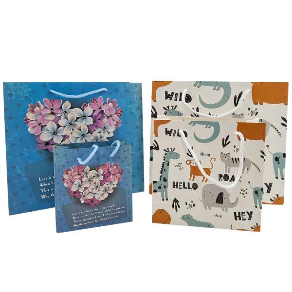 Customization Packaging Paper Kraft Bag High Quality Biodegradable Shopping Bag