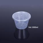 Disposable Lunch Box 3000ml Polypropylene Food Packaging