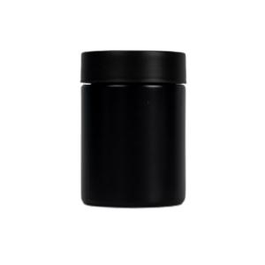 Quality 5oz Matte Black Glass Weed Jar with Child Resistant Cap wholesale