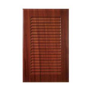 Quality Cnc Carved Louvered Closet Doors Mdf Boards Material With Red Wood Grain wholesale