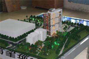 Quality Led light 3d residential building model miniature house model wholesale