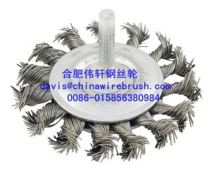 Quality Knotted Wire Bevel Brush With Shaft wholesale