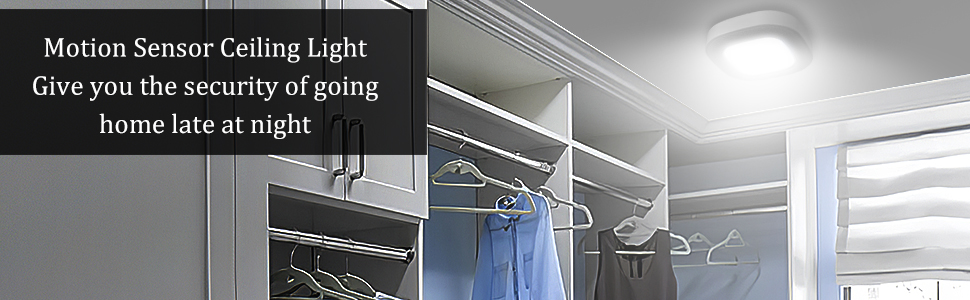 motion sensor ceiling light battery operated
