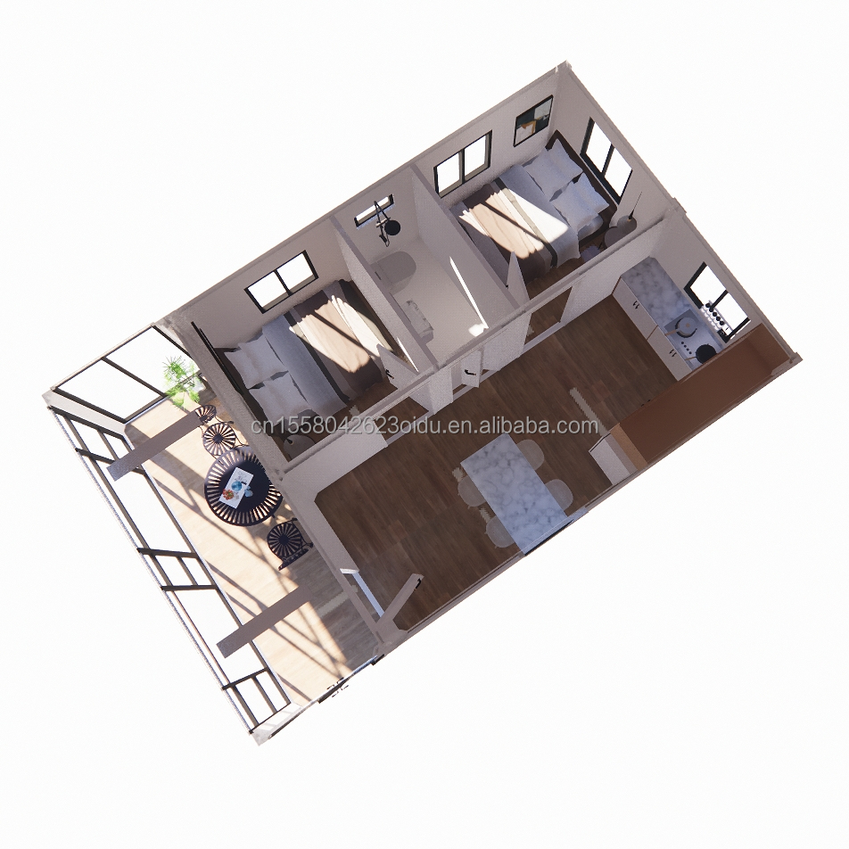 20ft Modern Expandable Container House for Carport Prefabricated Mobile Steel Sandwich Panel Material Hotel Restaurant Bar