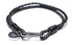 Leather Bracelet, Stainless Steel Clasp, 8 Inches