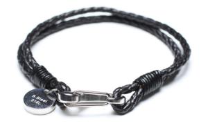 Quality Leather Bracelet, Stainless Steel Clasp, 8 Inches wholesale