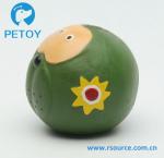 Funny face small latex soft toy dog ball