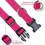 Professional-Grade Reflective Dog Collar - Adjustable Nylon Pet Collar with