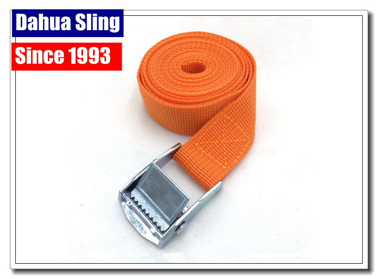 Lightweight Cam Buckle Straps Cargo Lashing Belt 350kgs Breaking Strength