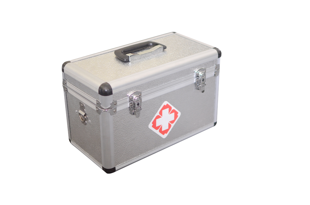 35cm First aid kit Portable Aluminum Medicine Case First Aid Kit with Lock Medical Emergency Storage Box Drug Collection