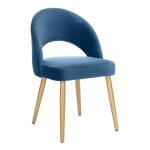 Ergonomic Elegance Upholstered Velvet 810mm Gold Modern Leisure Chair
