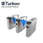 PC arm brushed motor stainless steel flap barrier gate for industrial applicatio