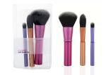Light Weight Travel Makeup Brush Set / Aluminum Handle professional cosmetic