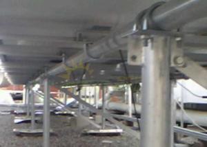 Quality Flexible Solar Ballast Ground Mounting System High Strength Metal Alloy 6005 - T5 wholesale